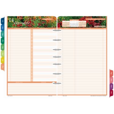 Garden Path 2-Page-Per-Day Diary Refill with Storage Set