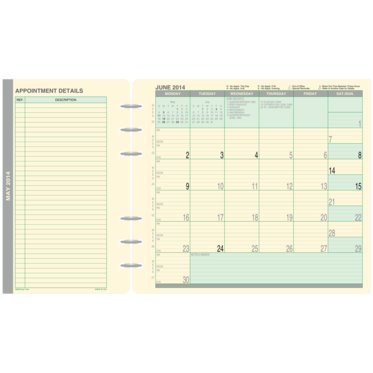 Fold-Out Monthly Planner Dividers
