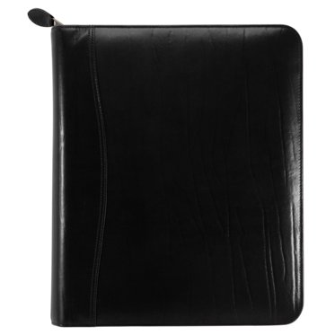 Folio size - Western Coach Leather Binder - Zippered