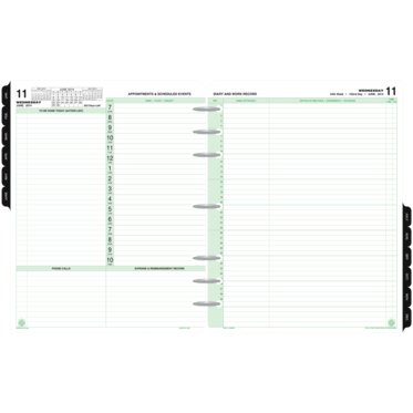 Folio size - Diary Refill - Reference 2-Page-Per-Day - January 18