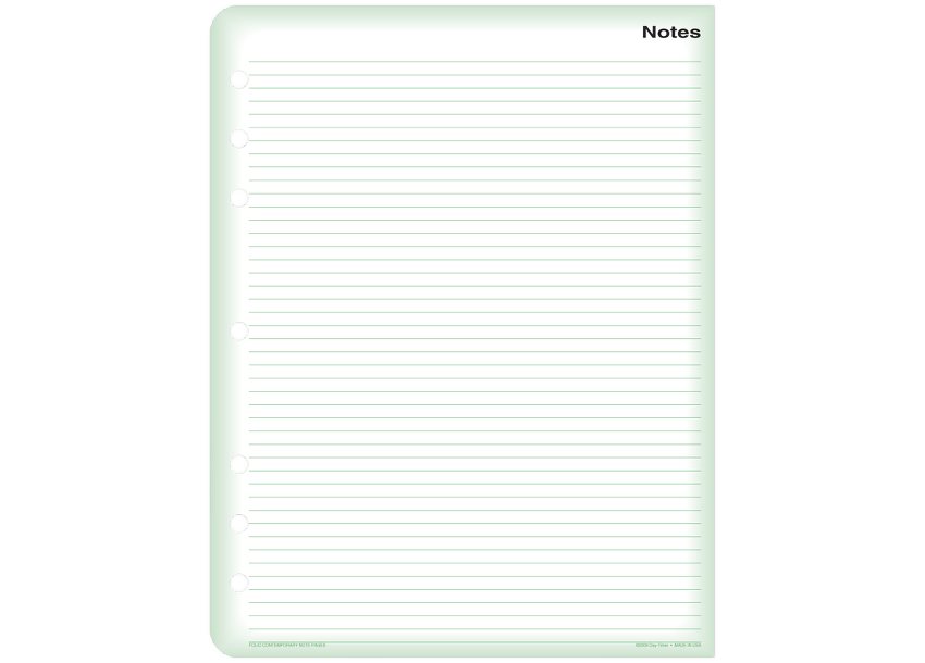 Green Paper Notepad Daytimer UK - Organiser Accessories - Traditional Green Note Pads